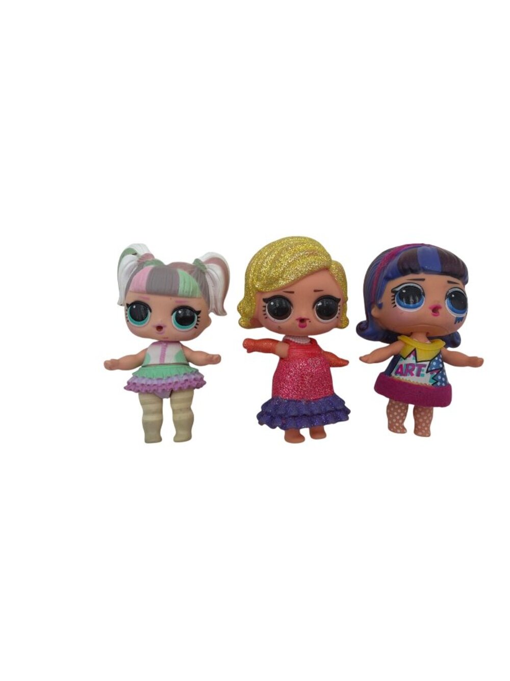 LOL Surprise Dolls 3-Pack With Glitter Outfits & Accessories 3 Inches Collectibl
